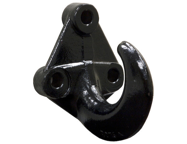 Load image into Gallery viewer, 3- Hole Black Powder Coated Drop Forged Bolt-On Heavy-Duty Towing Hook
