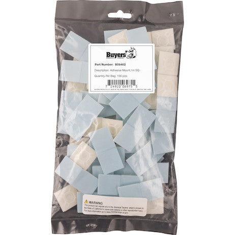 1 Inch Square Adhesive Mount For All Zip Ties Up To 0.180 Wide