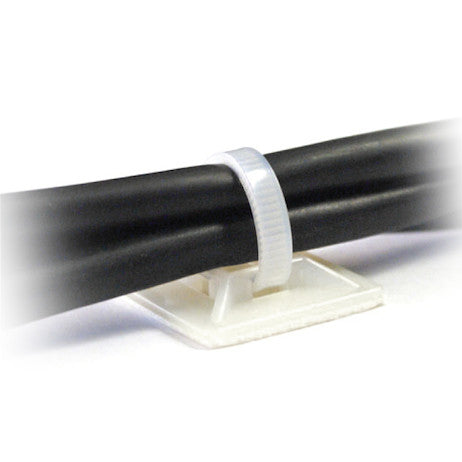 Load image into Gallery viewer, 1 Inch Square Adhesive Mount For All Zip Ties Up To 0.180 Wide
