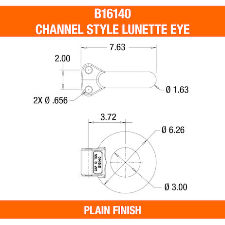 Load image into Gallery viewer, Plain 10-Ton Forged Steel Tow Eye 3 Inch I.D.

