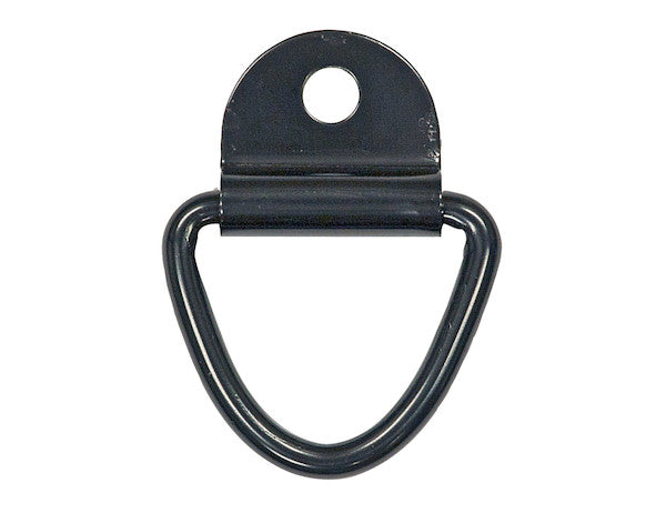 Load image into Gallery viewer, 1/4 Inch Forged Rope Ring With 1-Hole Integral Mounting Bracket Zinc Plated
