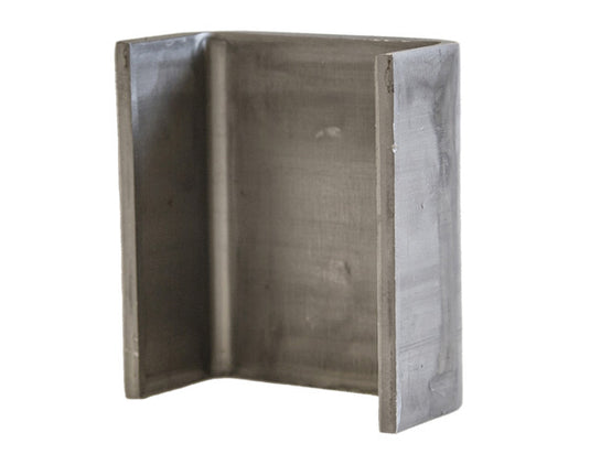 Straight Weld-On Stake Pocket - 1.5x3 Inch Inside x 4 Inch Depth