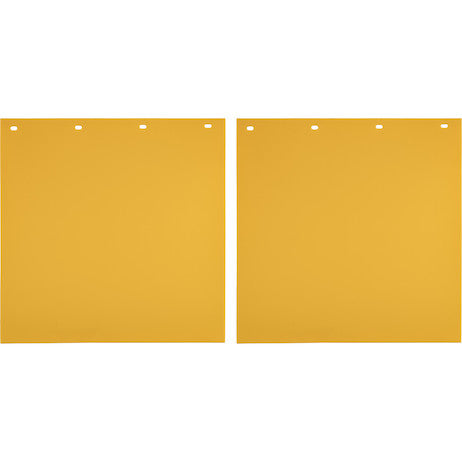 Super Durable Yellow Polymer Mudflaps 24x24 Inch