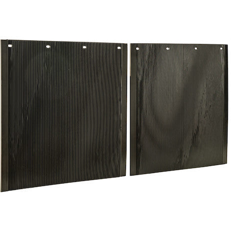 Spray Reducing Grooved Black Polymer Mudflaps 24x24 Inch