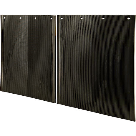 Spray Reducing Grooved Black Polymer Mudflaps 24x24 Inch