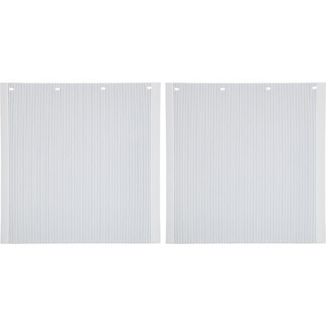 Load image into Gallery viewer, Spray Reducing Grooved White Polymer Mudflaps 24x24 Inch
