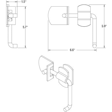 Weld-On Straight Side Security Latch Set
