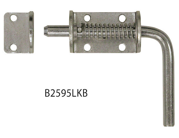 Load image into Gallery viewer, 1/2 Inch Zinc Plated Spring Latch Assembly with Keeper
