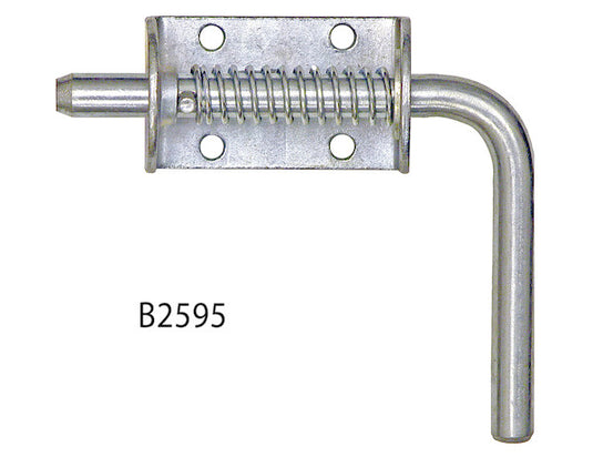1/2 Inch Zinc Plated Spring Latch Assembly with Keeper