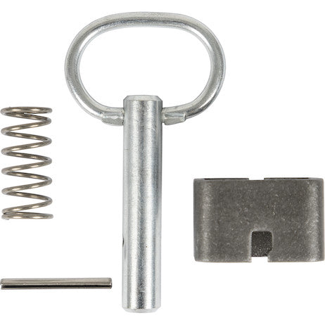 Load image into Gallery viewer, 5/8 Inch Weld-On Spring Latch Assembly-Plain Tube - 2.53 x 4.68 Inch-Unassembled

