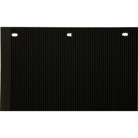Load image into Gallery viewer, Spray Reducing Grooved Black Polymer Mudflaps 24x30 Inch
