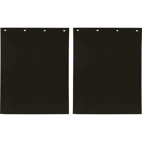 Load image into Gallery viewer, Spray Reducing Grooved Black Polymer Mudflaps 24x30 Inch

