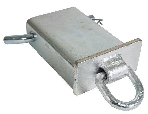 Load image into Gallery viewer, Stake Pocket 3/8 Inch Forged D-Ring (Zinc Plated)
