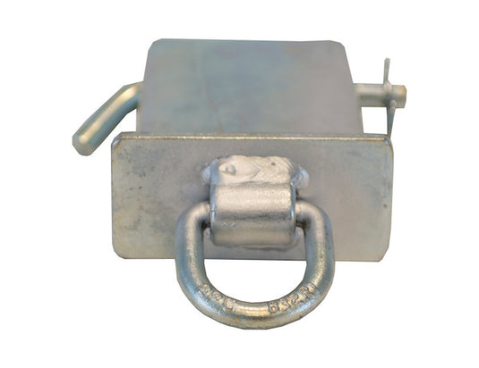 Stake Pocket 3/8 Inch Forged D-Ring (Zinc Plated)