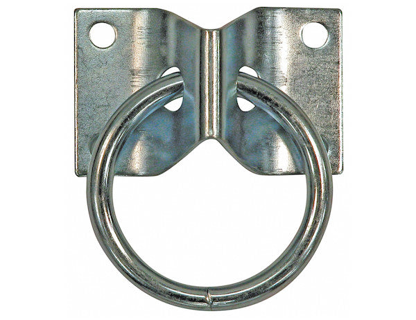 Load image into Gallery viewer, Surface Mounted Rope Ring With 2-Hole Integral Mounting Bracket Zinc Plated

