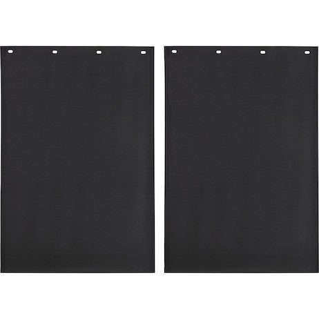 Load image into Gallery viewer, Spray Reducing Grooved Black Polymer Mudflaps 24x36 Inch
