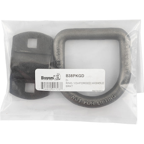 Load image into Gallery viewer, D-RING,1/2inFORGED,W/2HOLE BRKT
