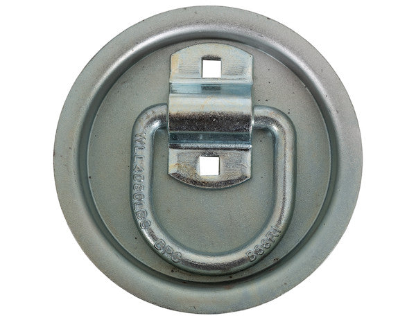 Load image into Gallery viewer, 1/2 Inch Forged D-Ring With 2-Hole Mounting Bracket With Recessed Pan Mount
