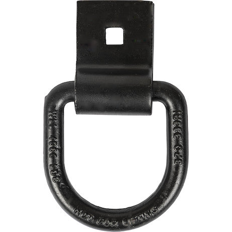 Load image into Gallery viewer, 1/2 Inch Forged D-Ring With 1-Hole Integral Mounting Bracket
