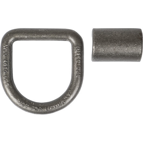 D-RING,1/2in, 2-1/2x2-3/8 W/WELD ON BRKT