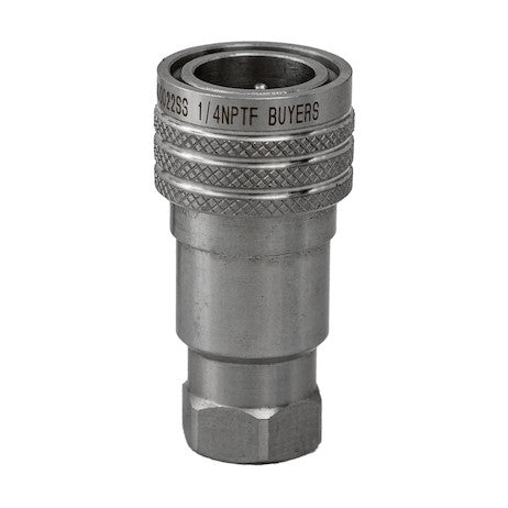 Load image into Gallery viewer, Hydraulic Coupler, FEMALE, SST, 1/4in NPTF, 1/4in BODY
