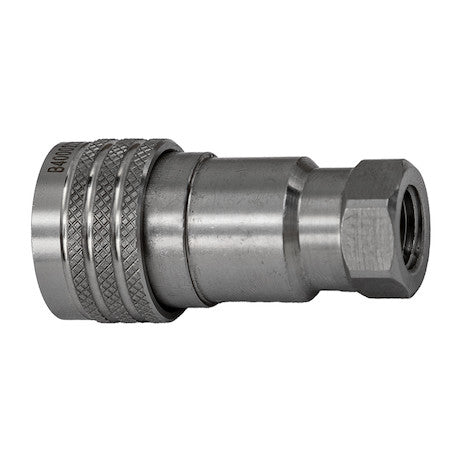 Load image into Gallery viewer, Hydraulic Coupler, FEMALE, SST, 1/4in NPTF, 1/4in BODY
