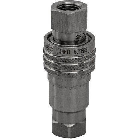 Load image into Gallery viewer, Hydraulic Coupler Set, SST, 1/4in NPTF, 1/4in BODY
