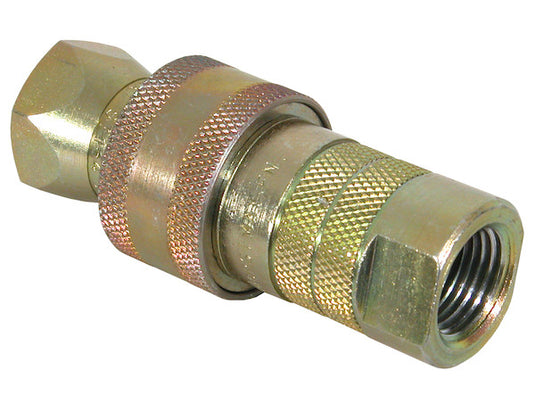 1/4 Inch NPTF Sleeve-Type Hydraulic Quick Coupler Assembly