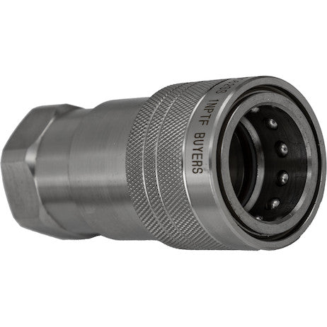 Hydraulic Coupler, FEMALE, SST, 1in NPTF, 1in BODY