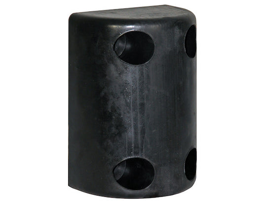 Precision Molded Rubber Bumper - 5-1/2 x 3-23/32 x 7-5/8 Inch Tall - Set of 2