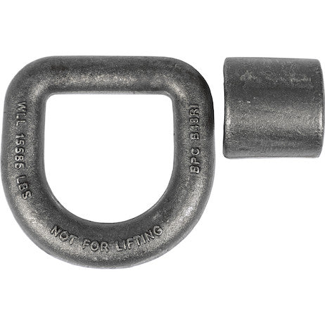 Load image into Gallery viewer, D-RING,1 in dia 3in X 3in FORGED W/BRKT
