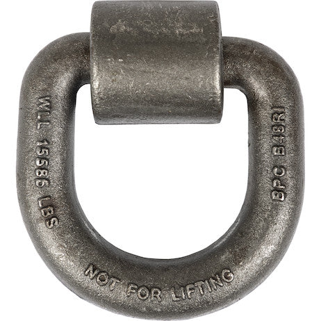 Load image into Gallery viewer, D-RING,1 in dia 3in X 3in FORGED W/BRKT
