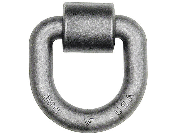 Load image into Gallery viewer, American Made 1 Inch Forged D-Ring with Weld-On Mounting Bracket
