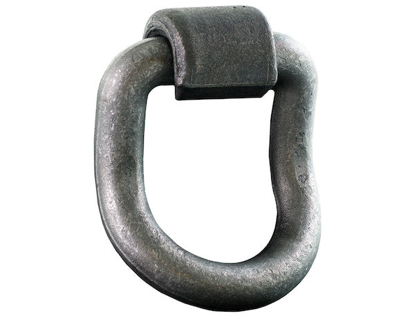 Load image into Gallery viewer, 1 Inch Forged 55 Angled D-Ring with Weld-On Mounting Bracket
