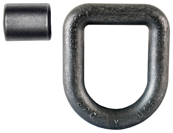 Load image into Gallery viewer, American Made 1 Inch Forged Extended D-Ring with Weld-On Mounting Bracket
