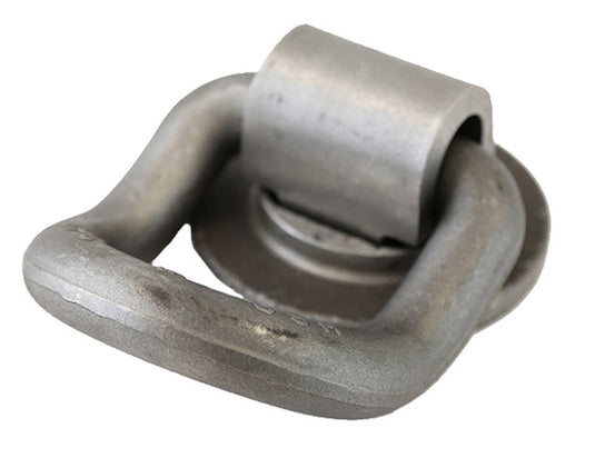 1 Inch Forged 360 Rotating 55 Angled D-Ring With Weld-On Mounting Bracket
