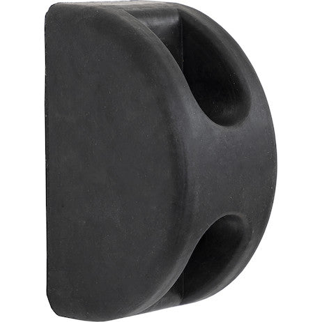 Load image into Gallery viewer, D-Shaped Molded Rubber Bumper - 3 x 3-1/2 x 6 Inch Tall - Set of 2
