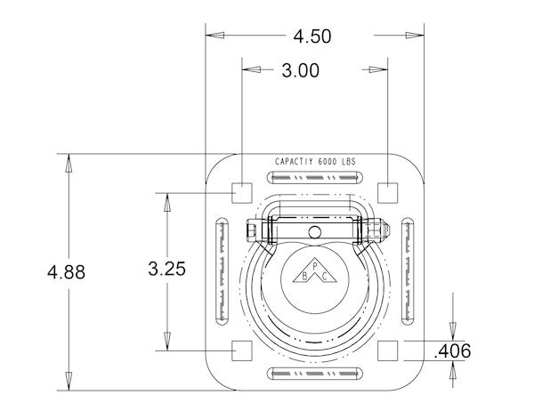 Load image into Gallery viewer, Heavy Duty Recessed Rope Ring Zinc Plated
