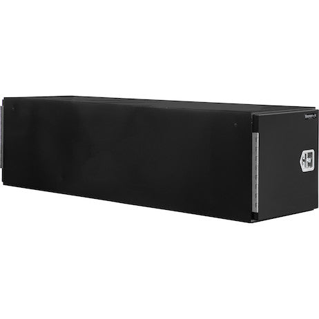 GLOSS BLACK STEEL STRAIGHT SIDE TUNNEL TRUCK TOOL BOX WITH SHELF