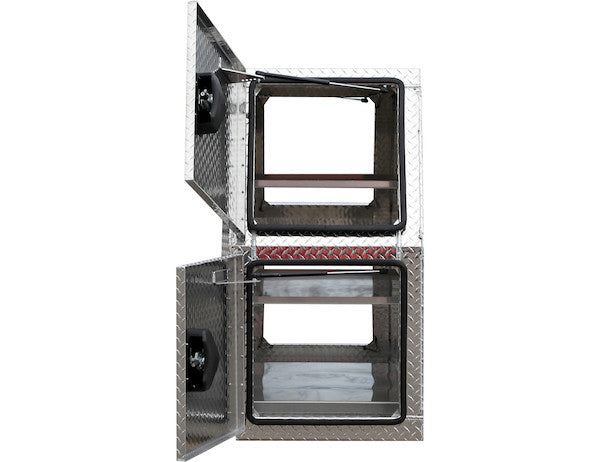 Load image into Gallery viewer, 59x24x85 Inch Flat Floor Diamond Tread Aluminum Backpack Truck Box
