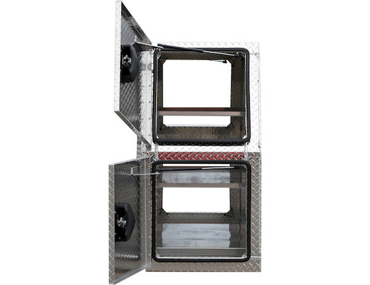59x24x85 Inch Flat Floor Diamond Tread Aluminum Backpack Truck Box