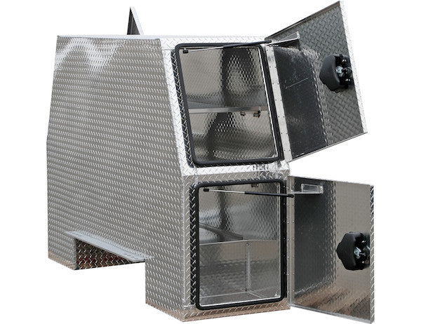 Load image into Gallery viewer, DIAMOND TREAD ALUMINUM BACKPACK TRUCK TOOL BOX SERIES WITH OFFSET FLOOR
