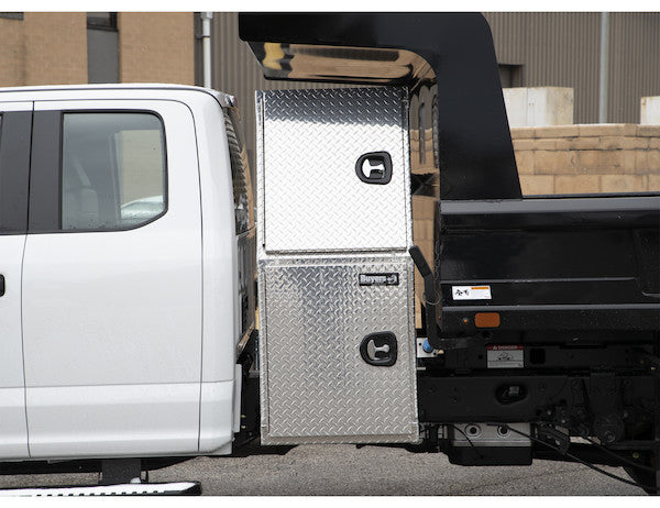 Load image into Gallery viewer, DIAMOND TREAD ALUMINUM BACKPACK TRUCK TOOL BOX SERIES WITH OFFSET FLOOR
