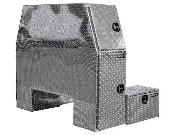 Load image into Gallery viewer, DIAMOND TREAD ALUMINUM L-PACK TRUCK TOOL BOX SERIES WITH OFFSET FLOOR
