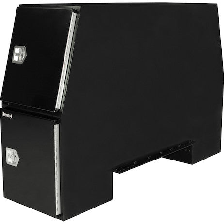 Load image into Gallery viewer, GLOSS BLACK STEEL BACKPACK TRUCK TOOL BOX SERIES WITH OFFSET FLOOR
