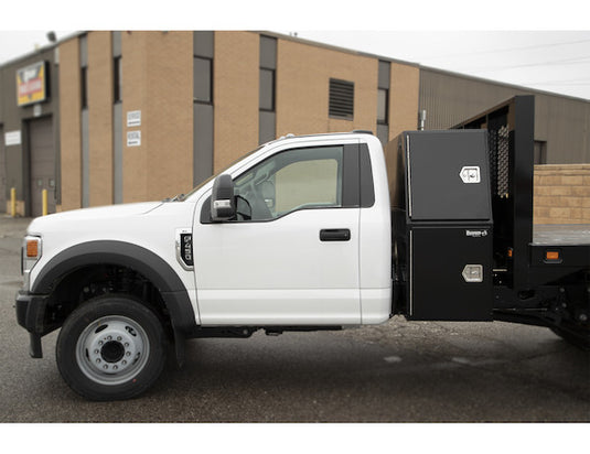 GLOSS BLACK STEEL BACKPACK TRUCK TOOL BOX SERIES WITH OFFSET FLOOR