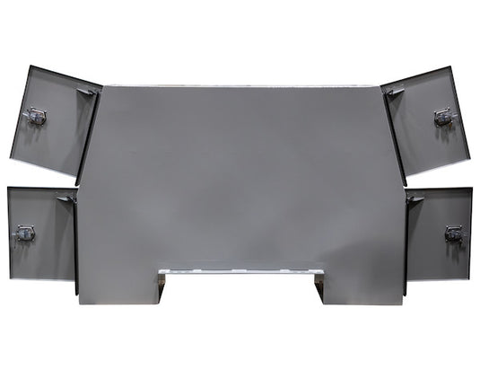 PRIMED STEEL BACKPACK TRUCK TOOL BOX SERIES WITH OFFSET FLOOR