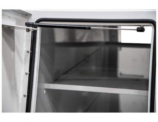 GLOSS WHITE STEEL BACKPACK TRUCK TOOL BOX SERIES WITH OFFSET FLOOR