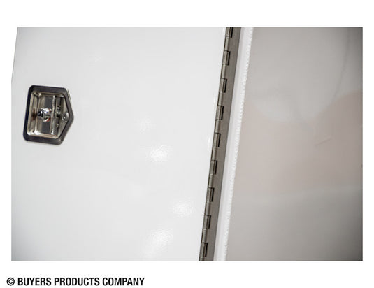 GLOSS WHITE STEEL L-PACK TRUCK TOOL BOX SERIES WITH OFFSET FLOOR