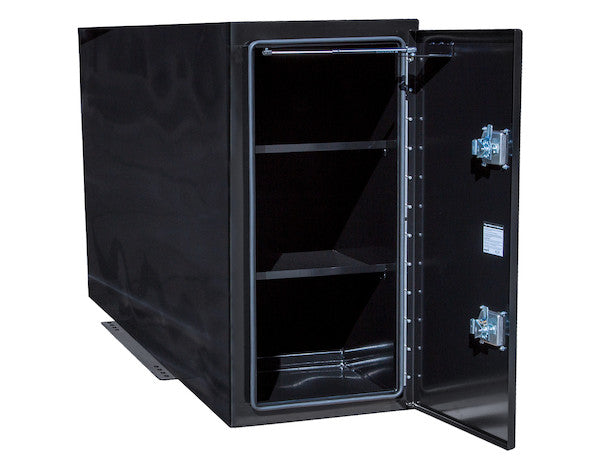 Load image into Gallery viewer, GLOSS BLACK STEEL STRAIGHT SIDE BACKPACK TRUCK TOOL BOX SERIES WITH FLAT FLOOR

